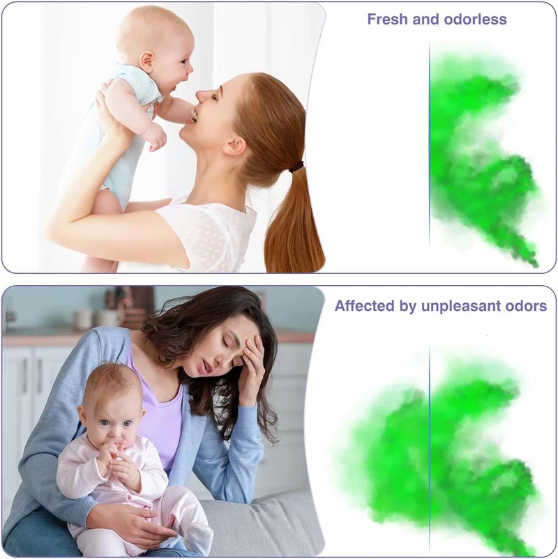 Bellababy Diaper Pail Refills Compatible with Diaper Pails Lavender Scent,4 Pack(270 inches/pcs) - Image 2